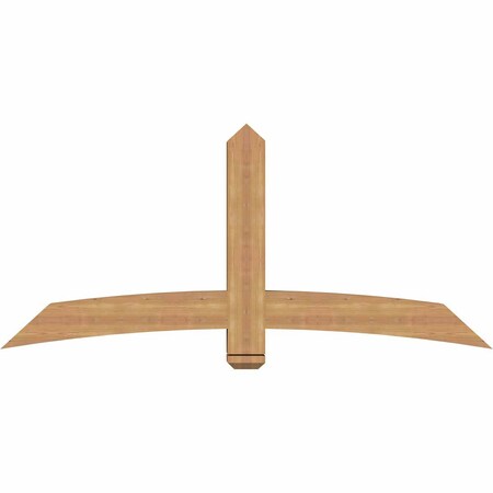 Ekena Millwork Bellingham Timber Gable Bracket, Western Red Cedar, 72"W x 33"H x 5 1/2"D x 5 1/2"F, 11/12 Pitch GBW072X33X0606BEL00SWR